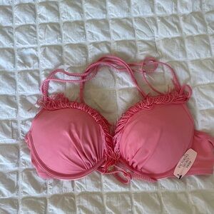 Victoria's Secret Coral Fringe Bikini Top